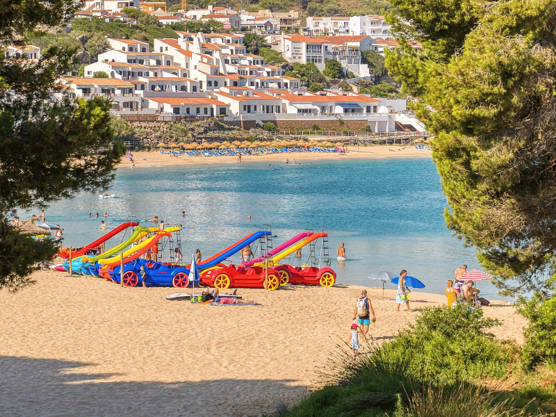 Las playas más bonitas de Menorca - Playa familiar Arenal d'en Castell