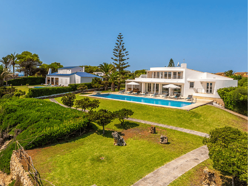 La mejor villa en la playa o con vistas al mar en Menorca (vn470, Cala en Brut)