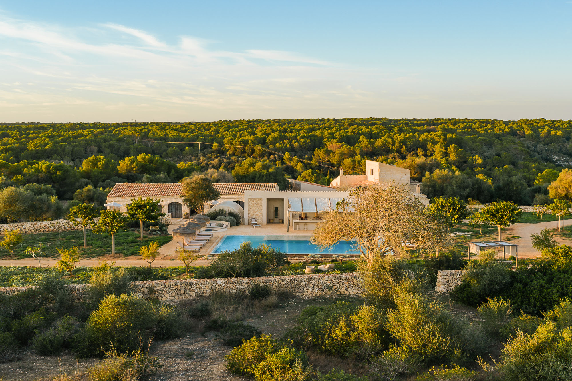 Finca privada de villas de lujo cerca de Cala Macarella, Menorca